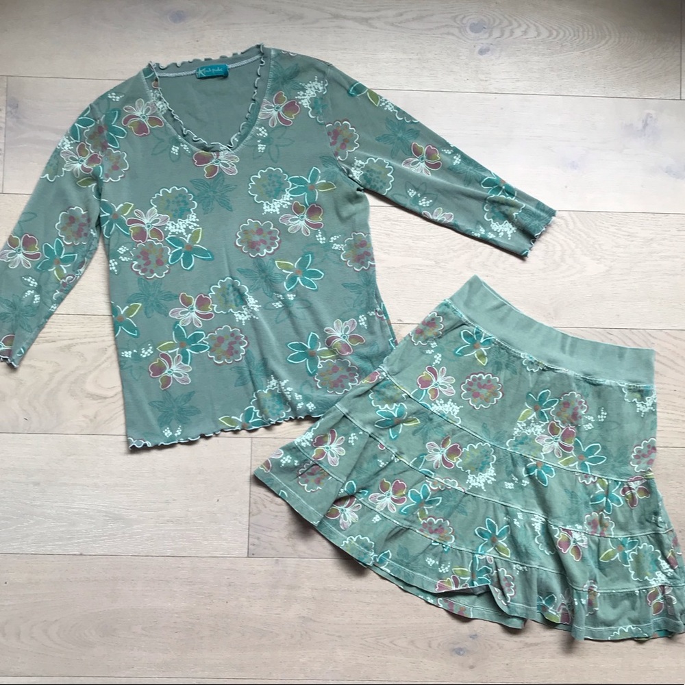Fresh Produce green floral set